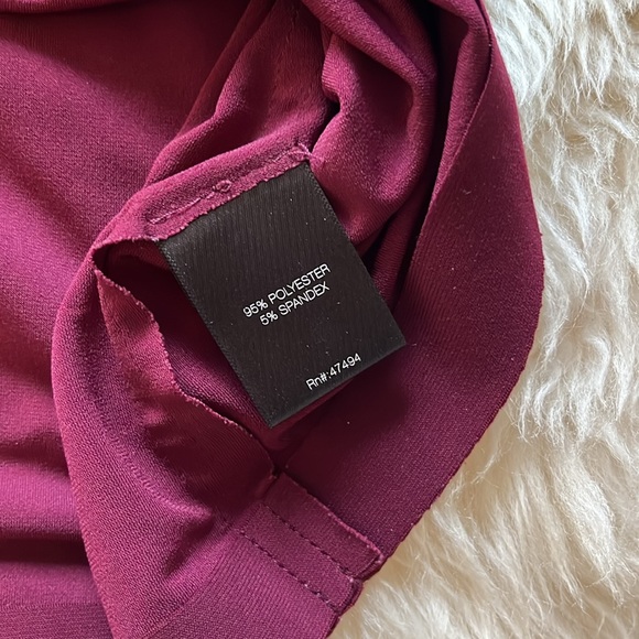 Norma Kamali | burgundy racerback tank | size medium - Picture 3 of 5